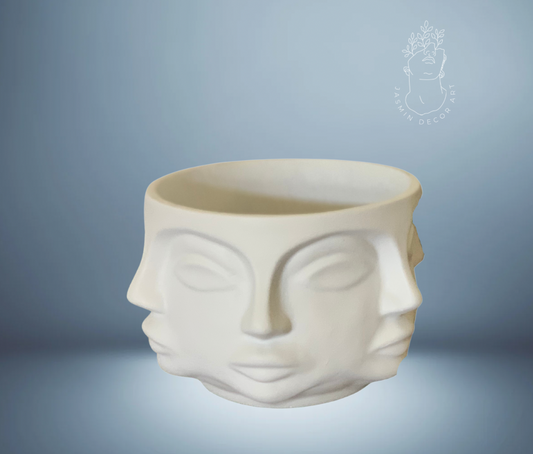 Concrete Multi Face Planter, Concrete Planter, Unique Planter, Concrete Decor, Eco Friendly Decor, Succulent Planter, (Large)