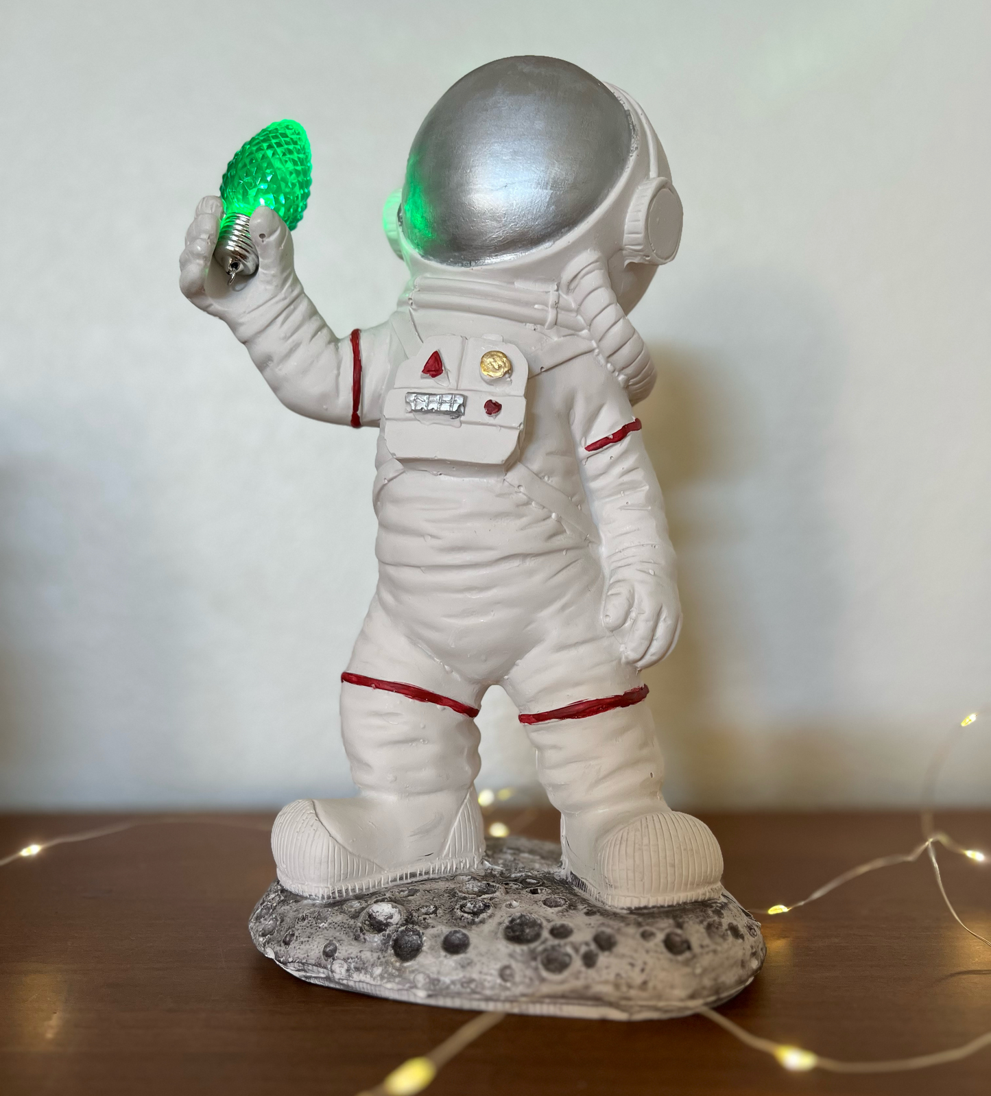 Handcrafted Astronaut Statue - Space Explorer Decor - 11.2 Inches