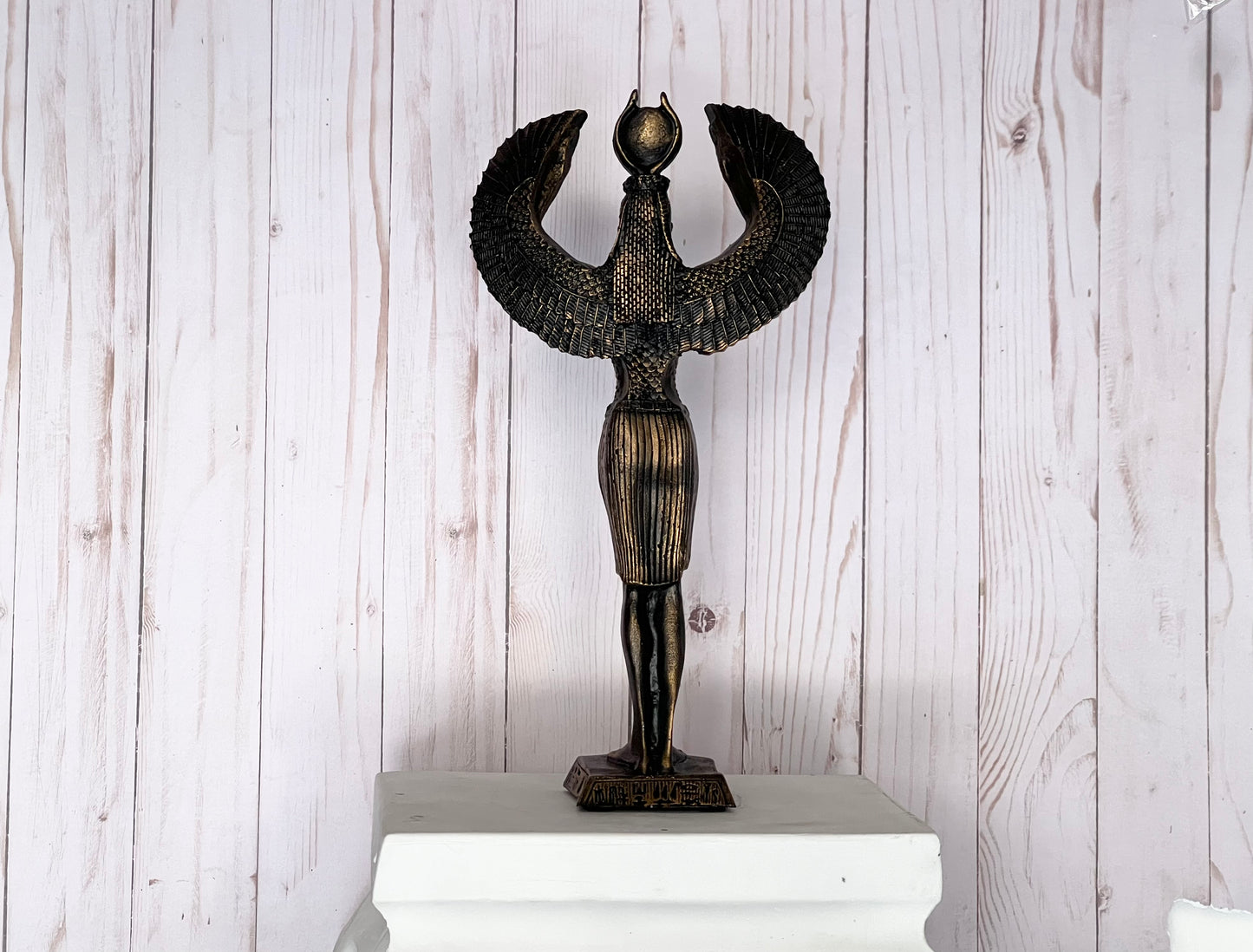 Egyptian Goddess Isis Statue - Hand Painted Figurine for Home Decor