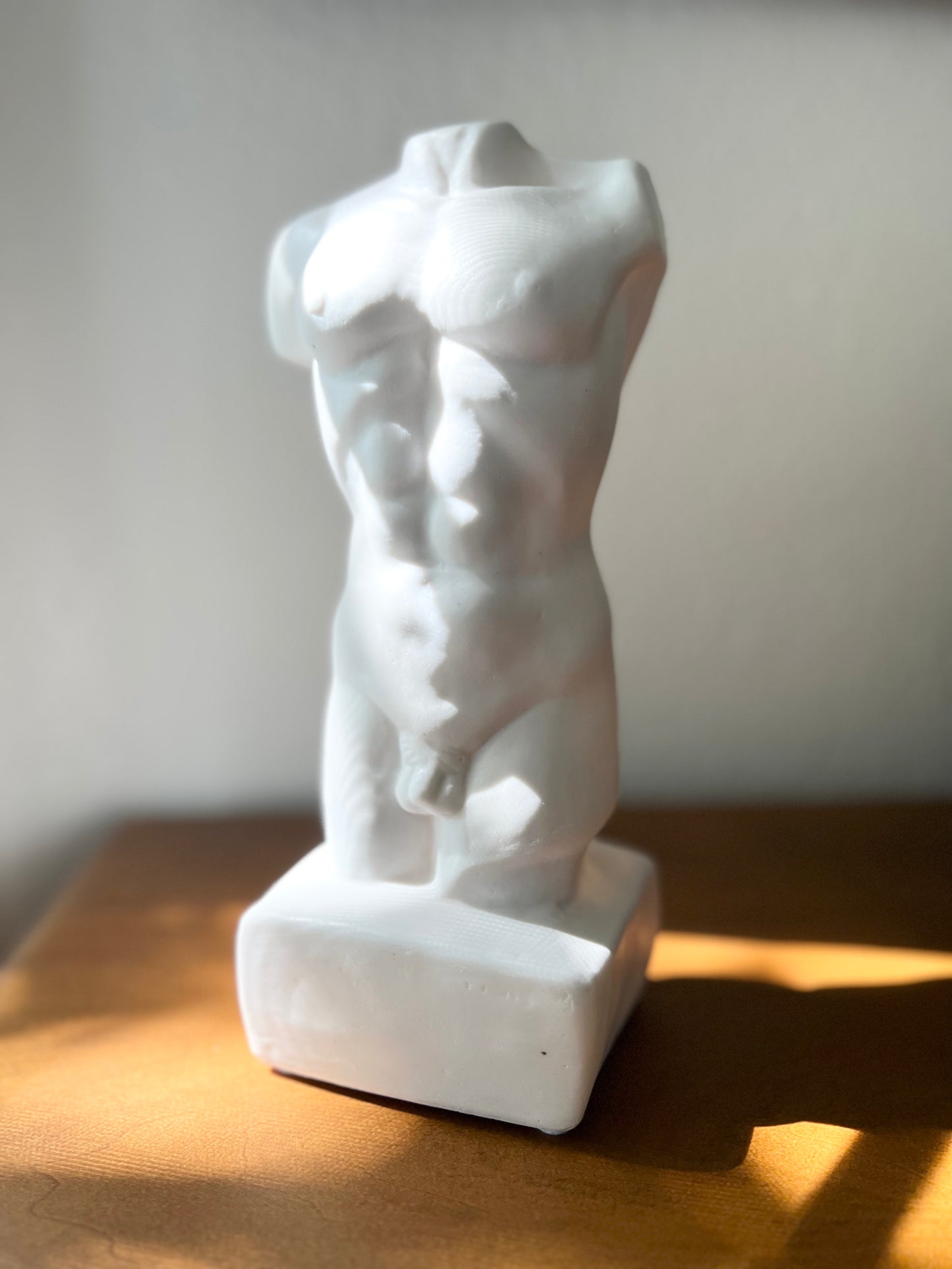 Elegant Torso Statue Set – Male & Female, White, Black, or Bronze