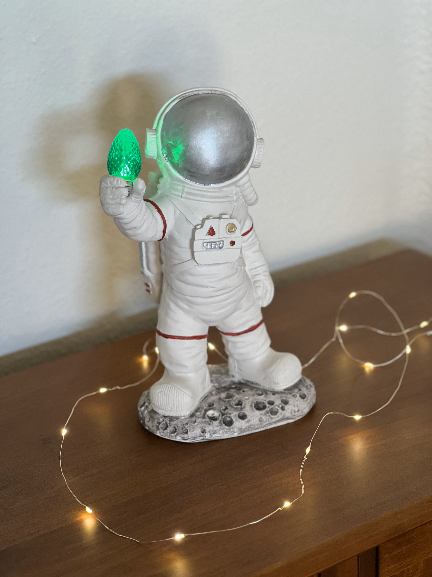 Handcrafted Astronaut Statue - Space Explorer Decor - 11.2 Inches