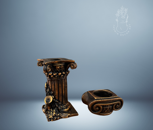 Column Candle Holder Set, Ionic Tealight Holder