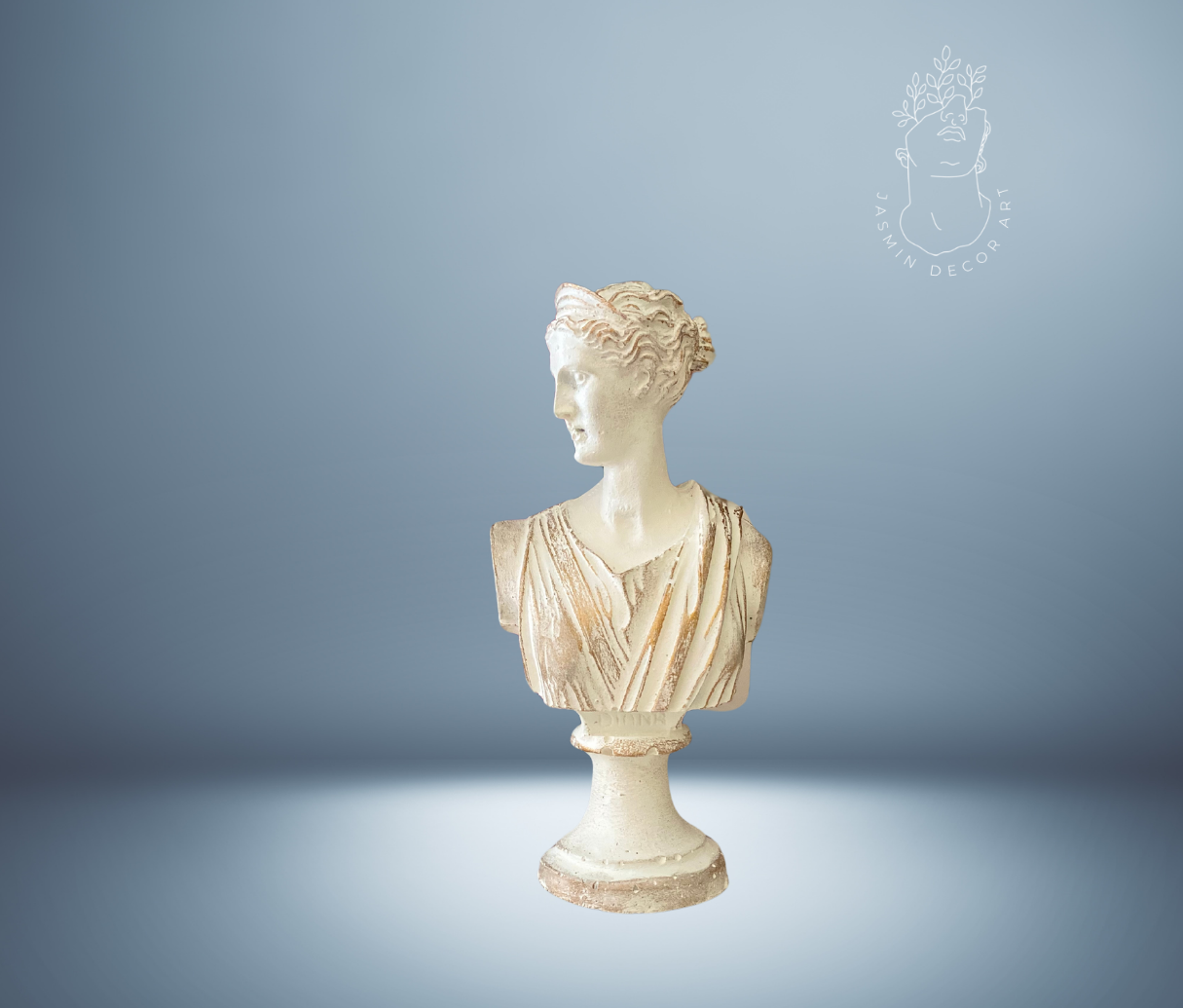 Diana Figurine and Ionic Candleholder (Set of 2)