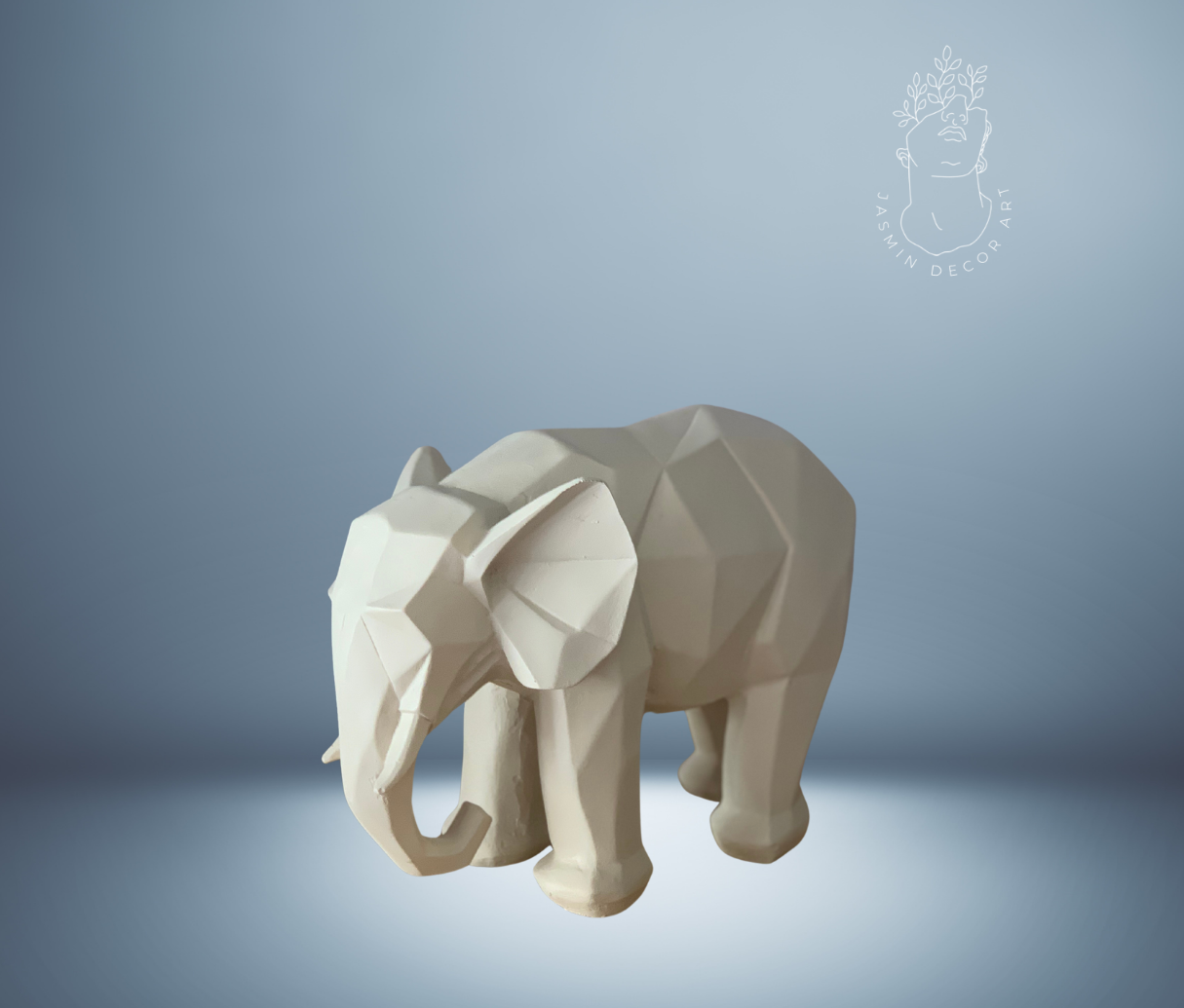Handmade Geometrical Animal Figurine Sculptures, Giraffe, Toucan, Elephant, Rhino