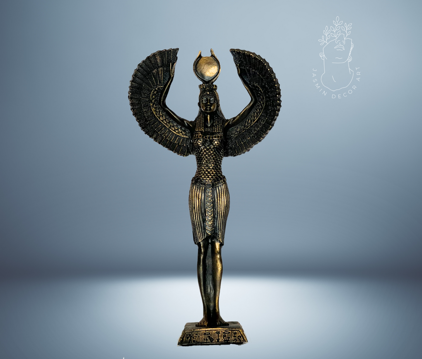 Egyptian Goddess Isis Statue - Hand Painted Figurine for Home Decor