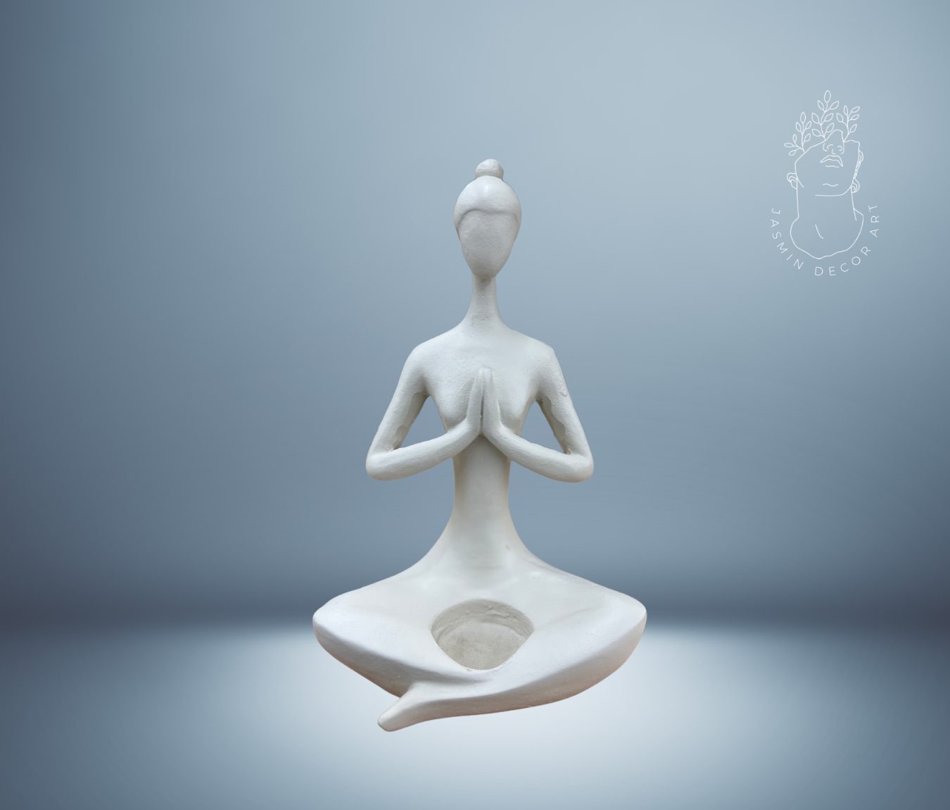 andmade Yoga Pose Candleholder in Namaste Pose