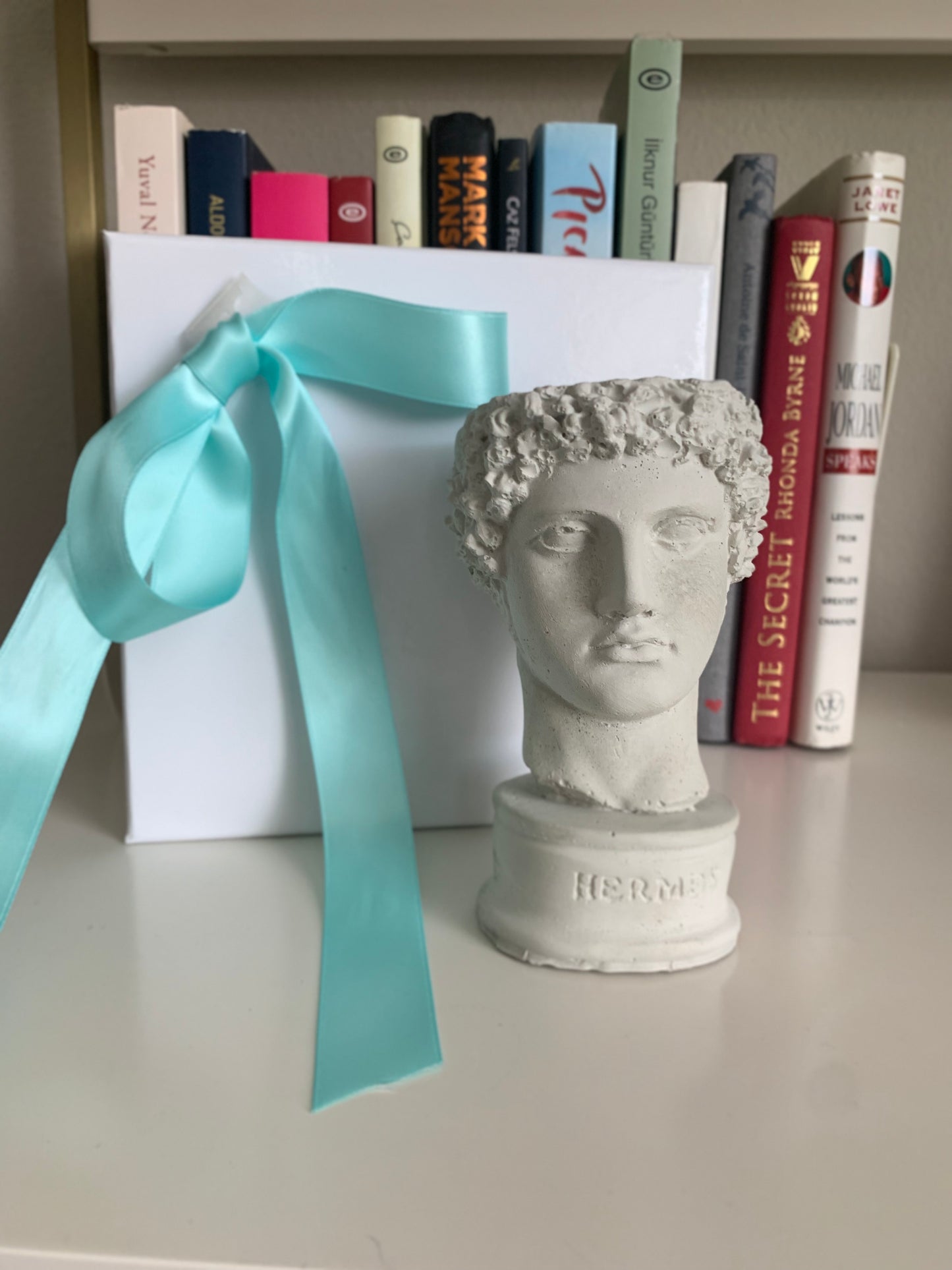 Greek Antic God Hermes Head Planter (Small)