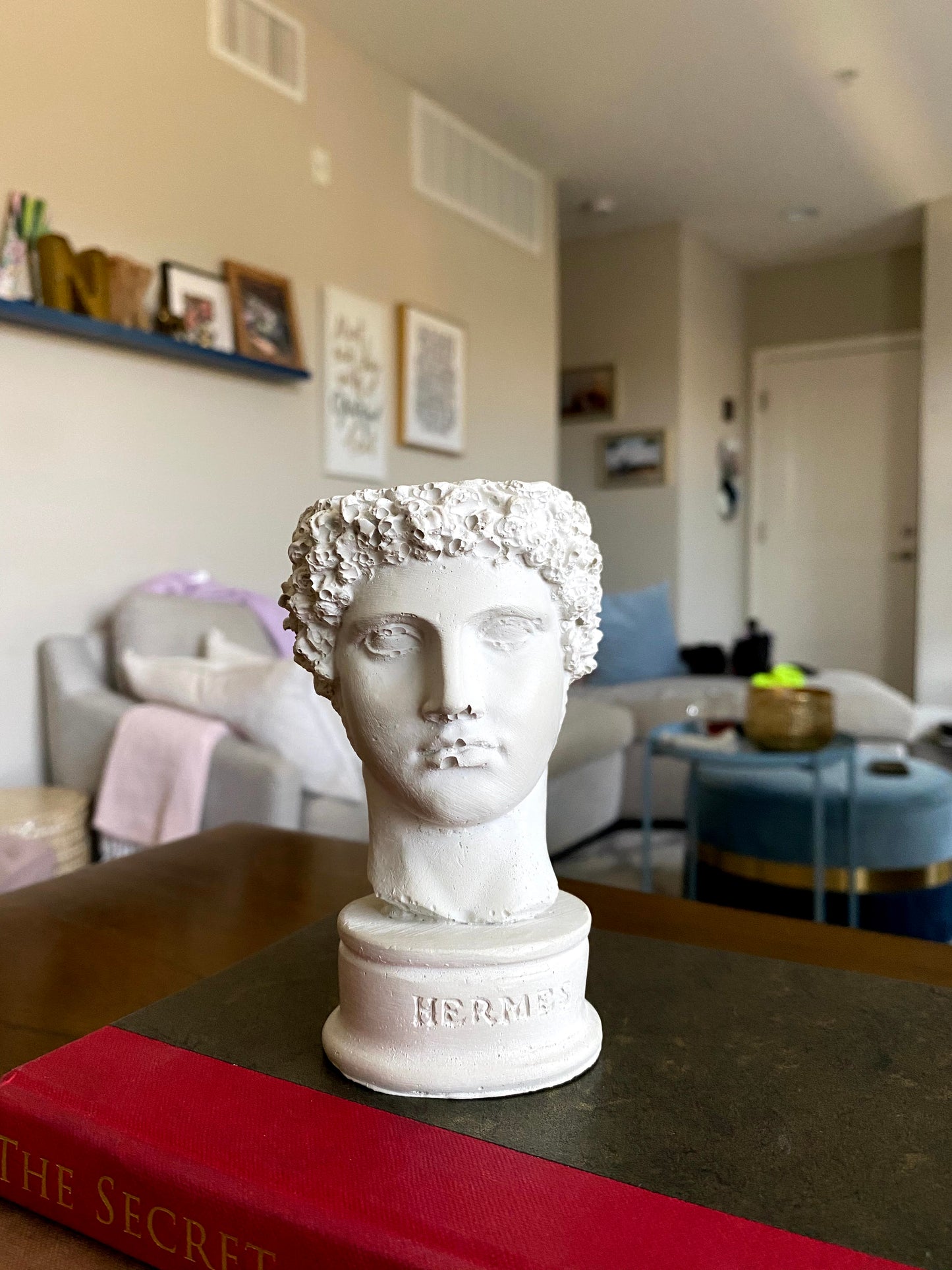 Greek Antic God Hermes Head Planter (Small)