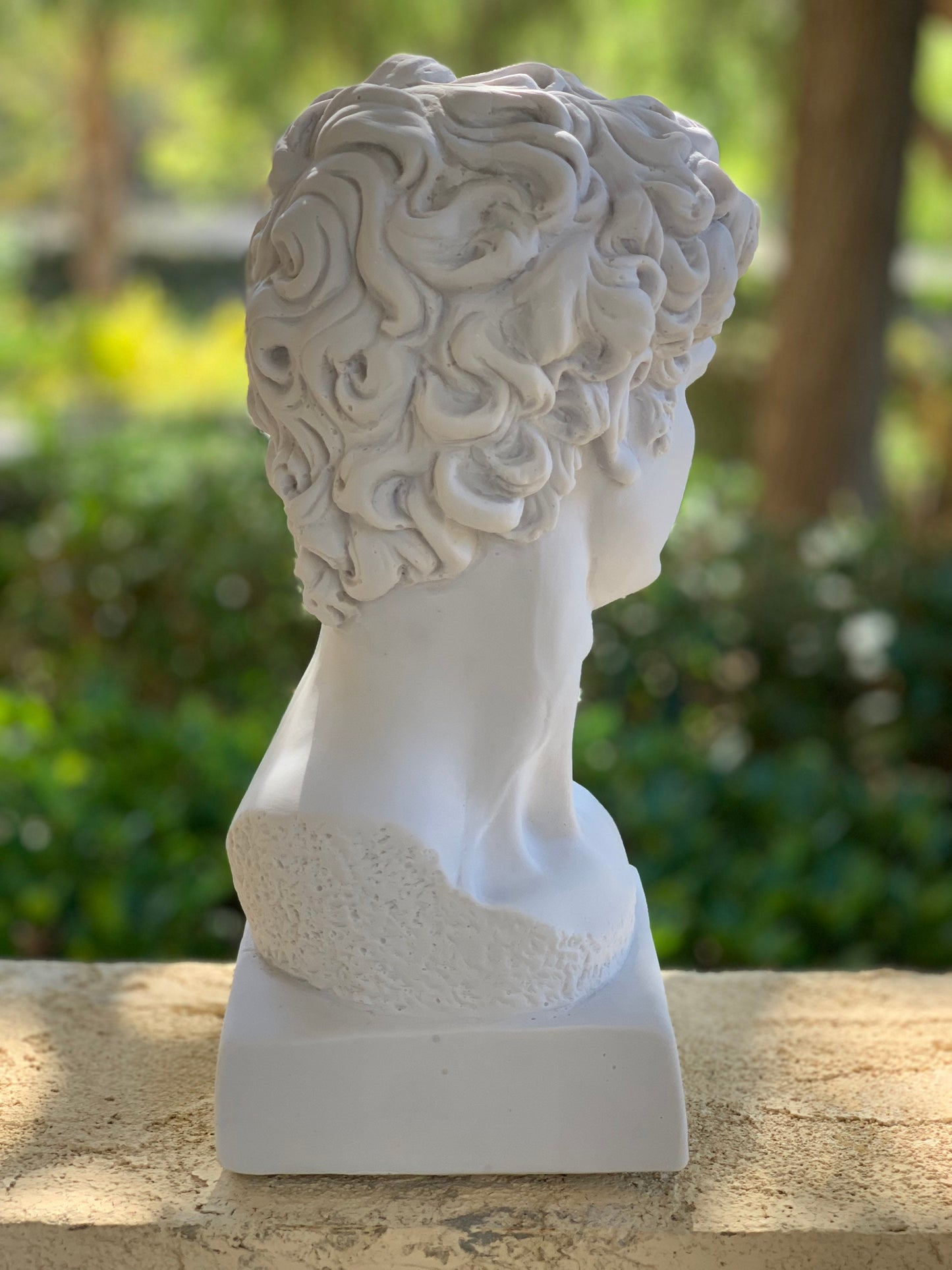 Large David Michelangelo Statue, 13 inches David Bust Statue, Roman Sculpture Statues, Greek Bust Statue Decoration
