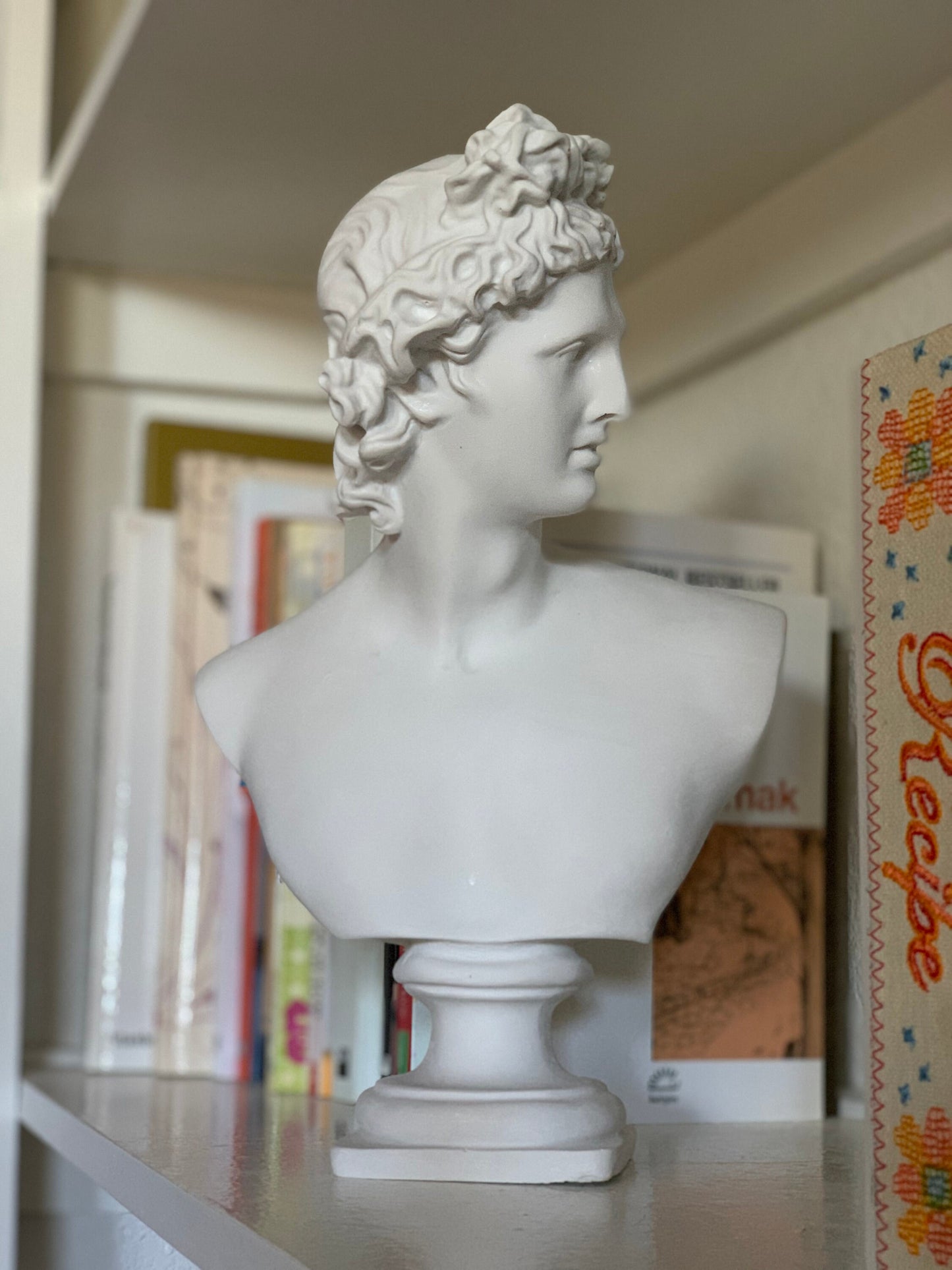 Apollo Bust Sculpture Greek Roman Mythology God Handmade Figurine Statue Mother's Day Gift