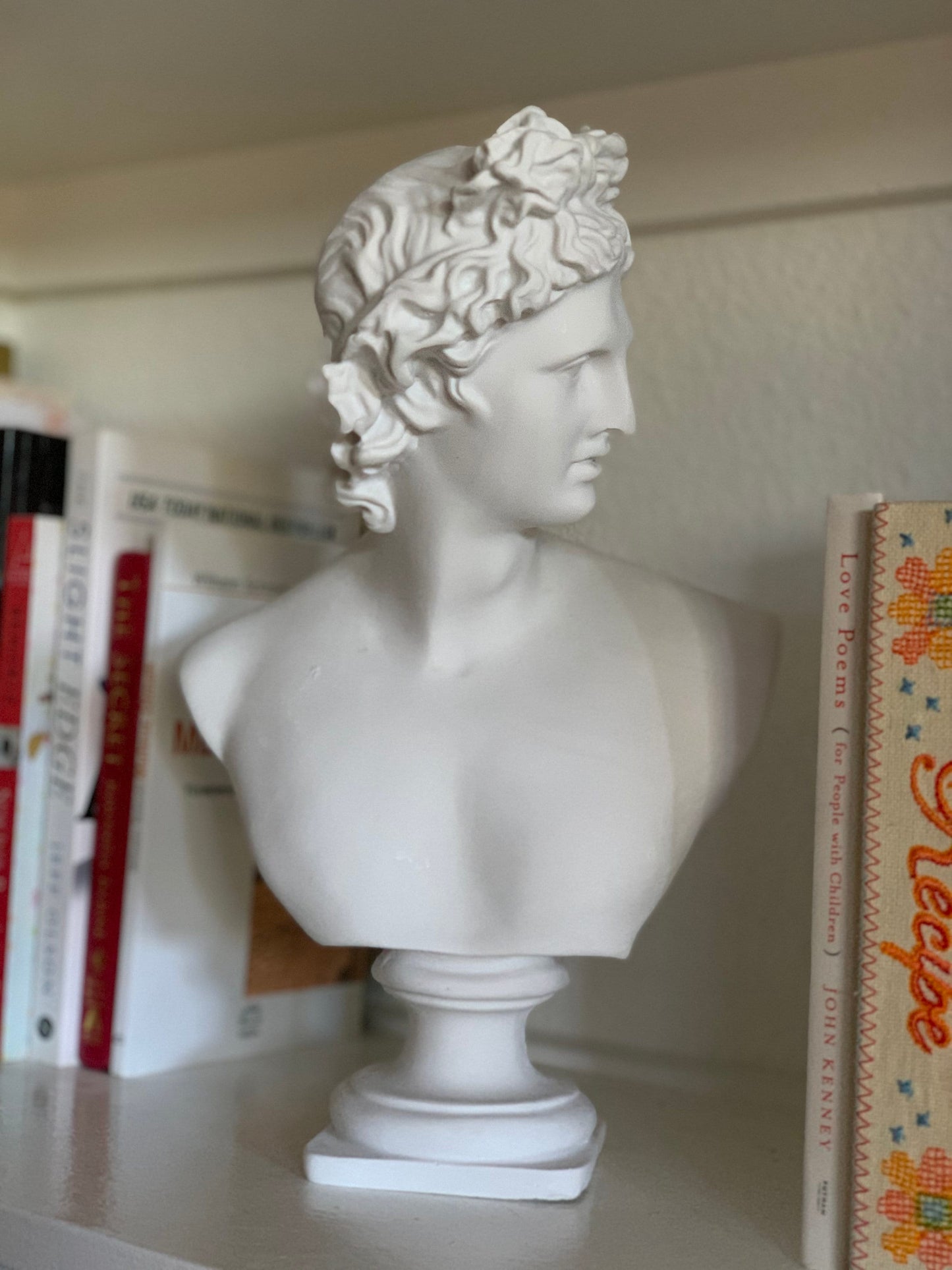 Apollo Bust Sculpture Greek Roman Mythology God Handmade Figurine Statue Mother's Day Gift