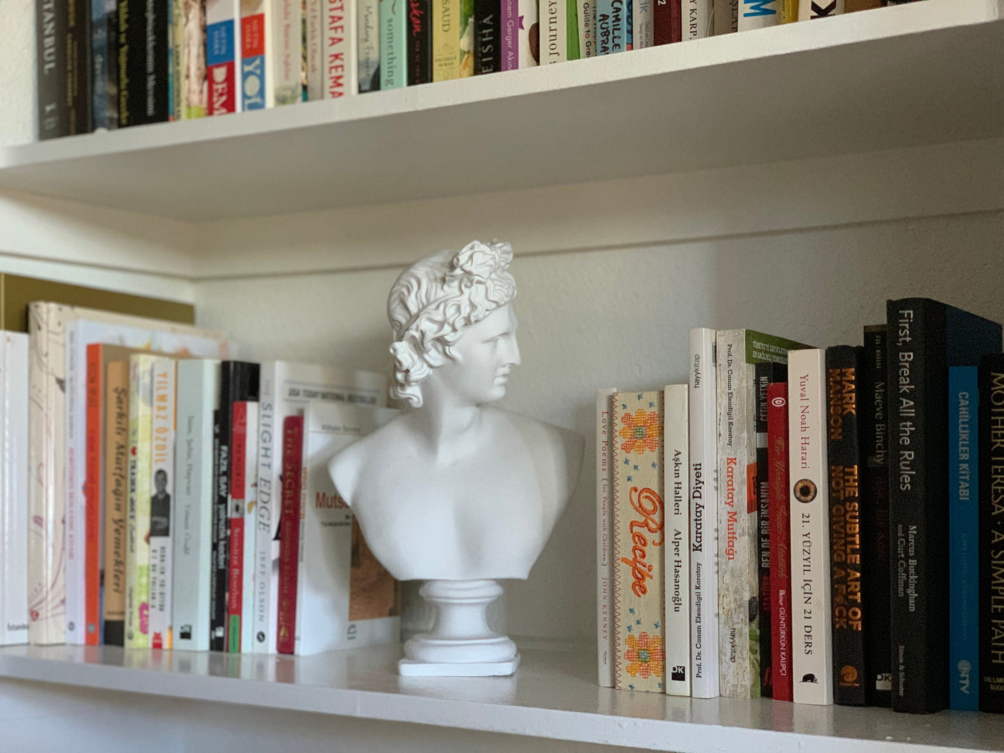 Apollo Bust Sculpture Greek Roman Mythology God Handmade Figurine Statue Mother's Day Gift