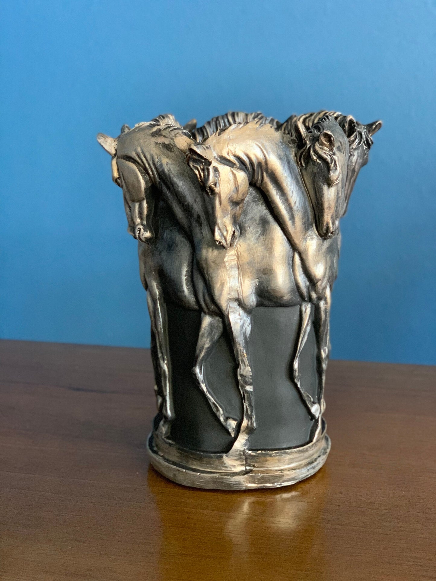 Horse Flowerpot, Horse Statue Vase, Home Decoration, Silver Vase, Horse Sculpture Pot, Horse Planter Mother's Day Gift