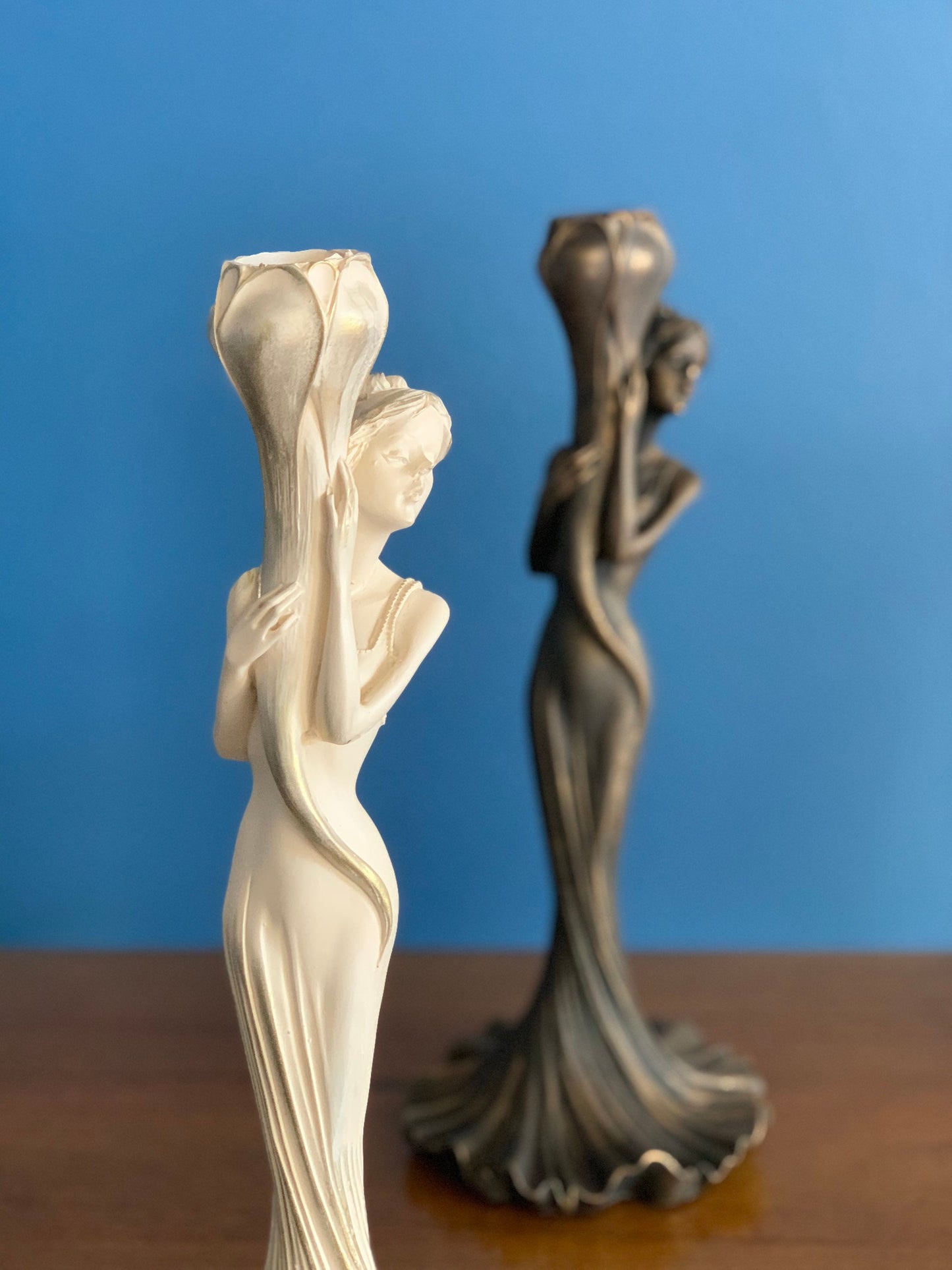 Female Candlestick Holder, Large Candlestick, Taper Candleholder, Centerpiece, Home Decoration, Gift for Home, Thanksgiving