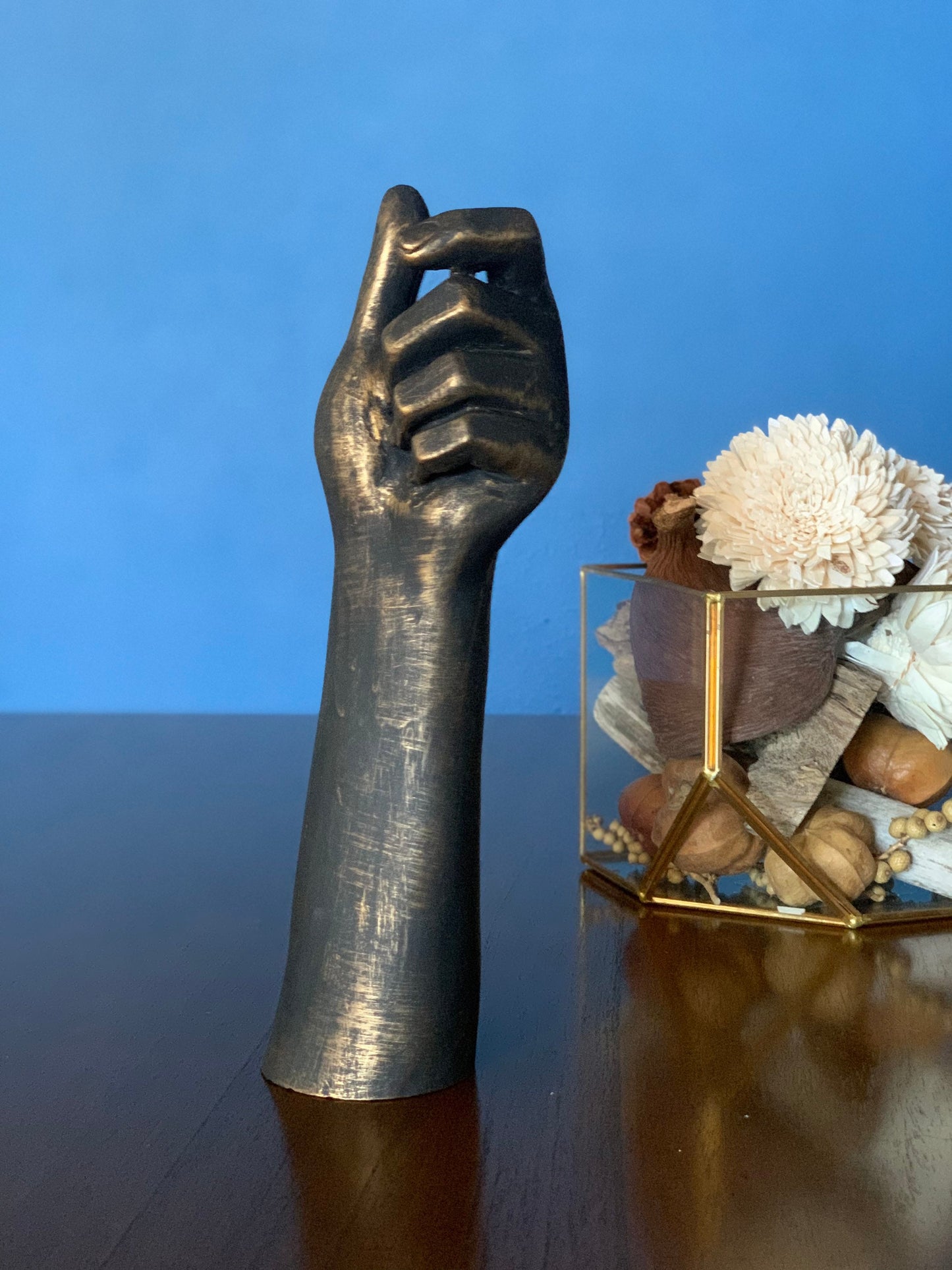 Left Hand Candlestick Holder, Large Candlestick, Taper Candleholder, Centerpiece, Home Decoration, Gift for Home, Thanksgiving