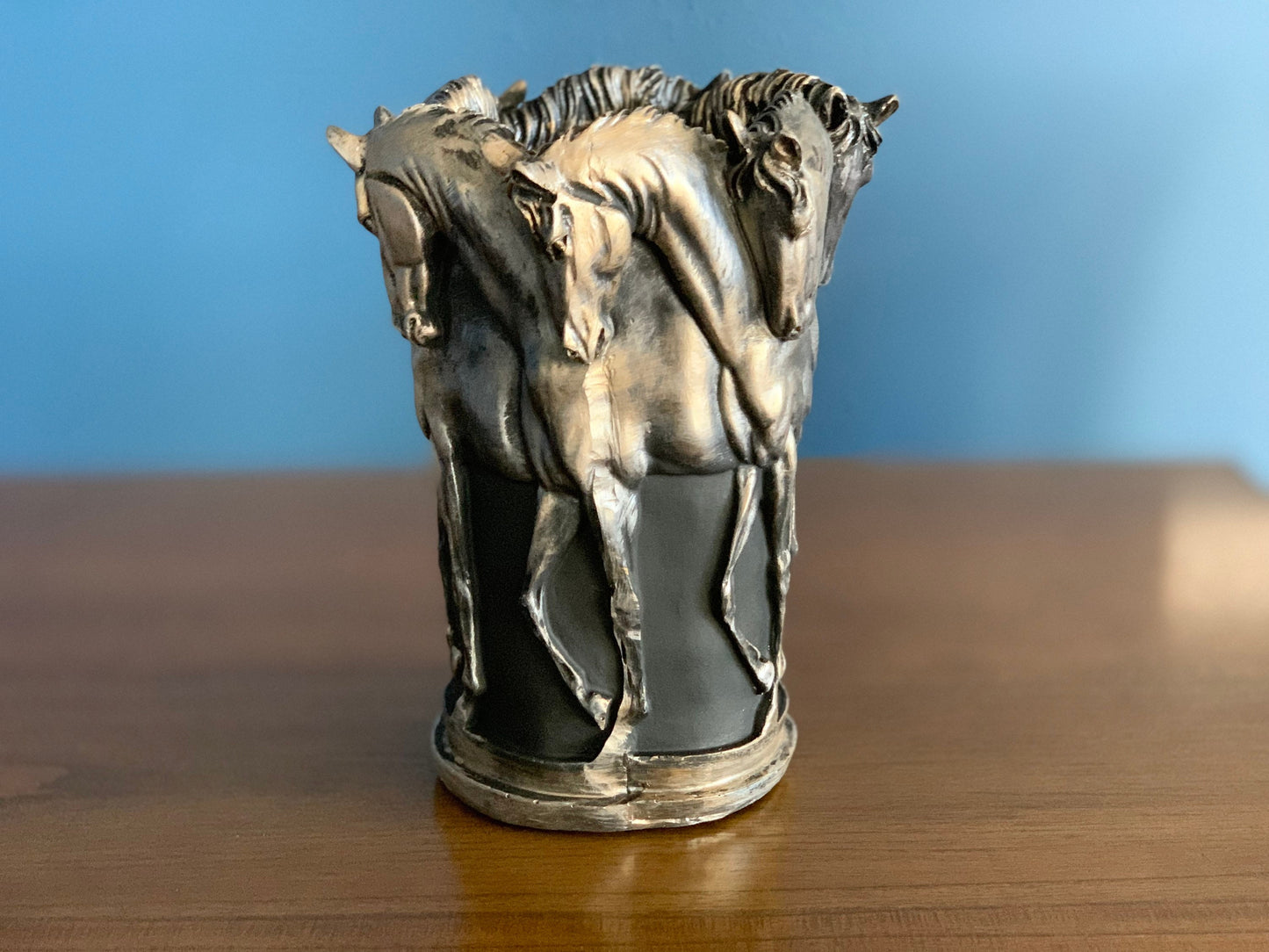 Horse Flowerpot, Horse Statue Vase, Home Decoration, Silver Vase, Horse Sculpture Pot, Horse Planter Mother's Day Gift
