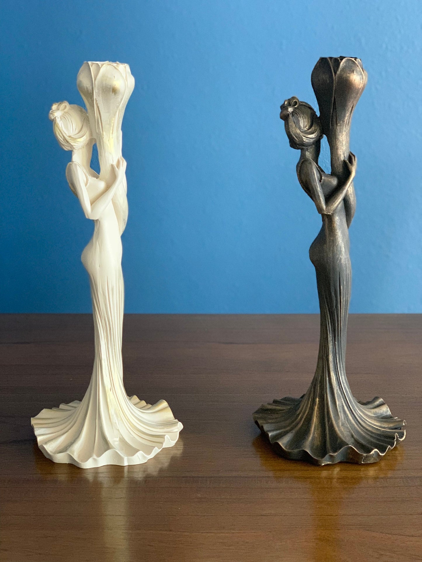 Female Candlestick Holder, Large Candlestick, Taper Candleholder, Centerpiece, Home Decoration, Gift for Home, Thanksgiving