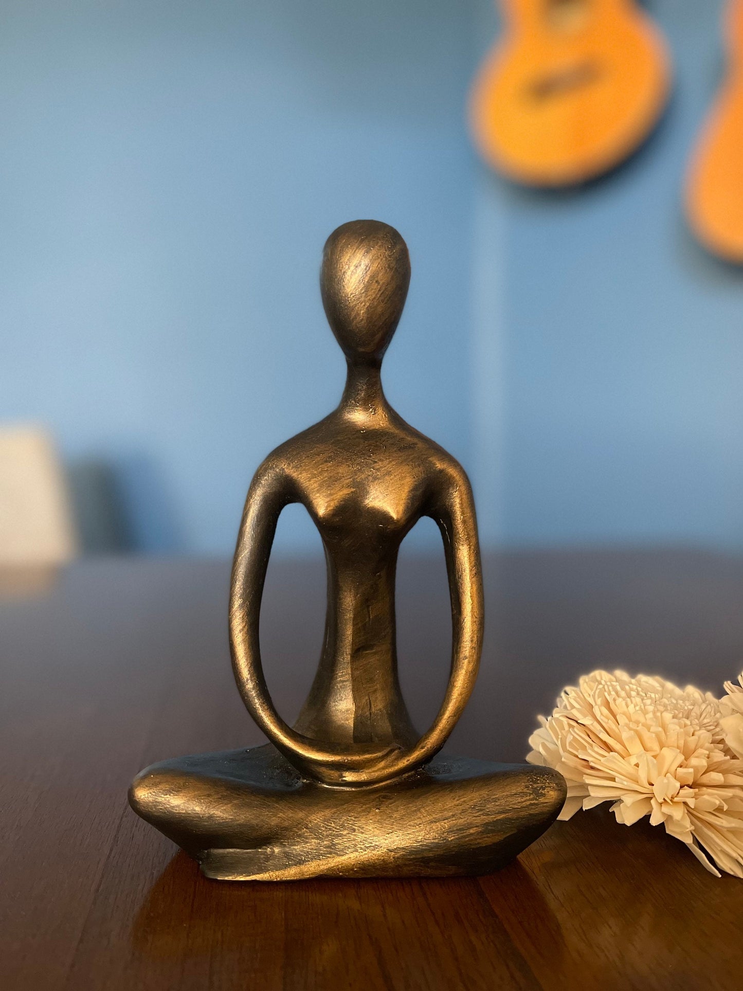 Women Yoga Sculpture Yoga Lady Yoga Girl Yoga pose wire sculpture Meditation Praying Namaste Yoga Pose statue Yoga Pose Sculpture Home Gift