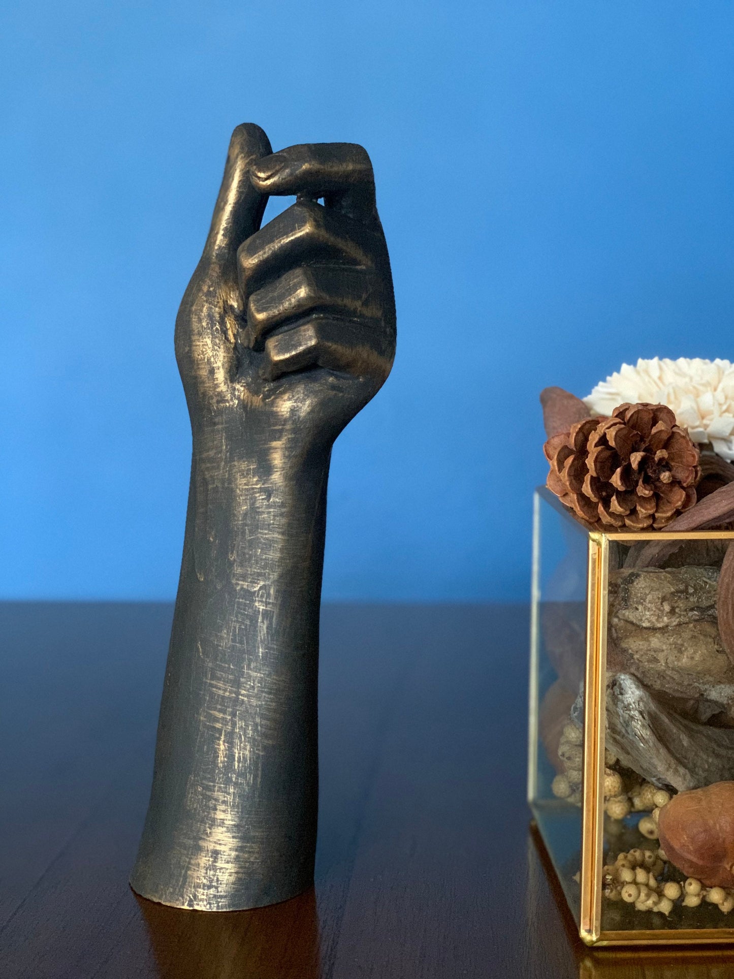Left Hand Candlestick Holder, Large Candlestick, Taper Candleholder, Centerpiece, Home Decoration, Gift for Home, Thanksgiving