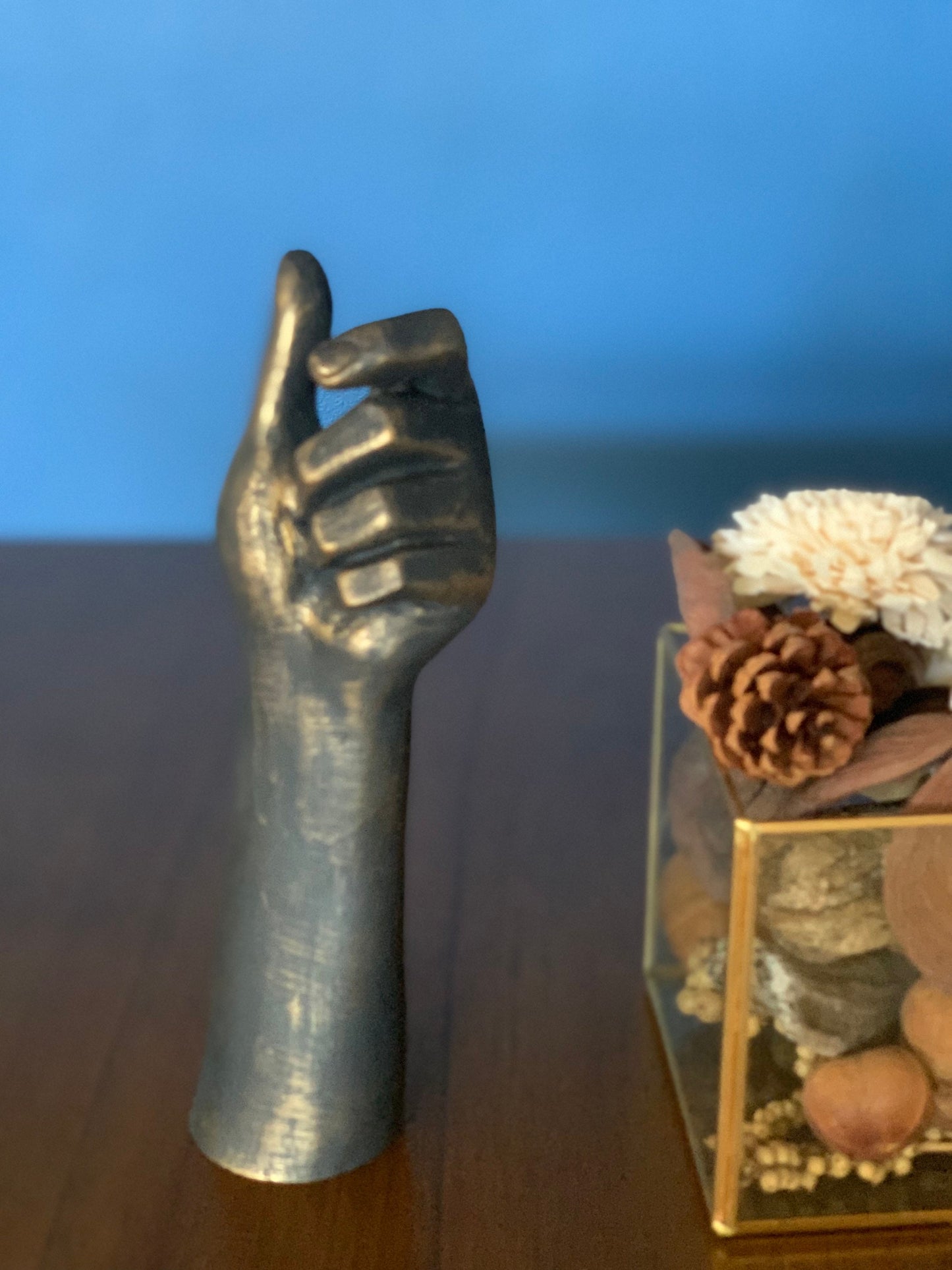 Left Hand Candlestick Holder, Large Candlestick, Taper Candleholder, Centerpiece, Home Decoration, Gift for Home, Thanksgiving