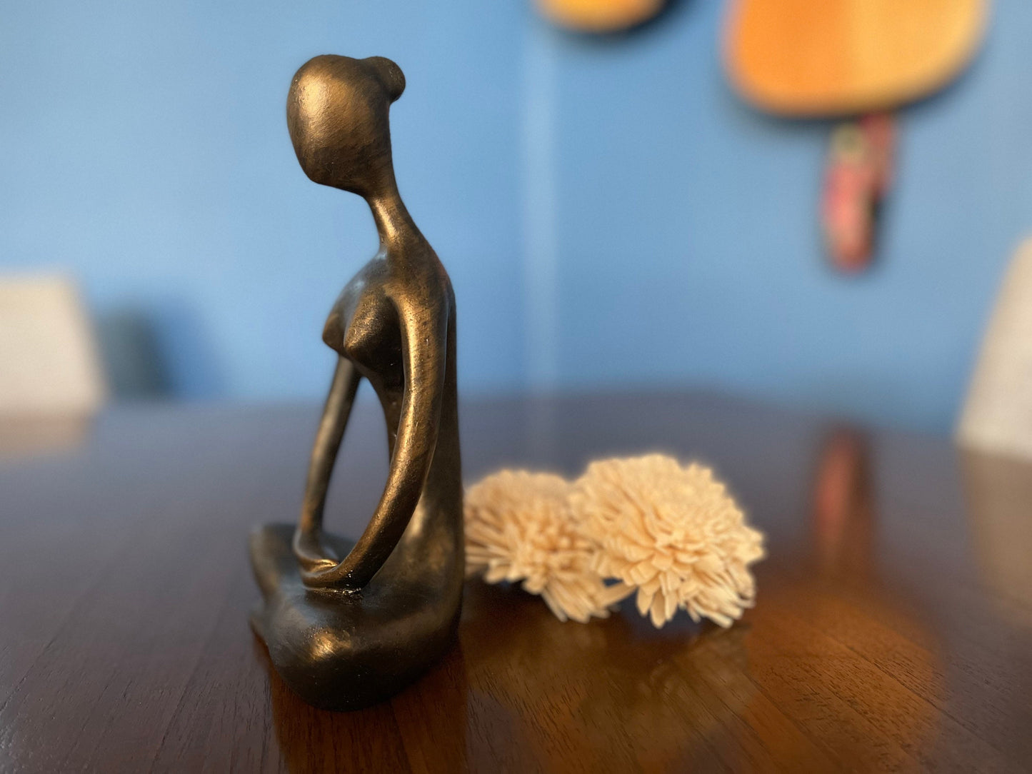 Women Yoga Sculpture Yoga Lady Yoga Girl Yoga pose wire sculpture Meditation Praying Namaste Yoga Pose statue Yoga Pose Sculpture Home Gift