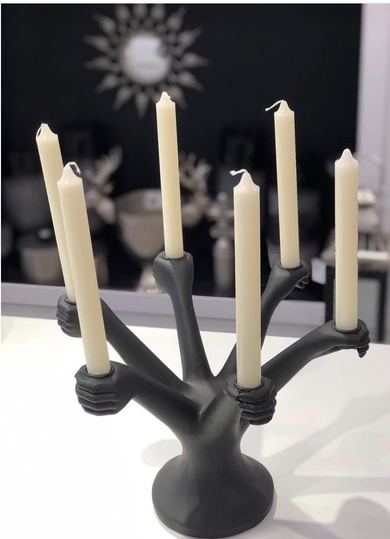 Beautiful Nordic Candelabra, 6 Arm Large Candelabra, Taper Candleholder, Neoclassical Centerpiece, Home Decoration, Gift for Home