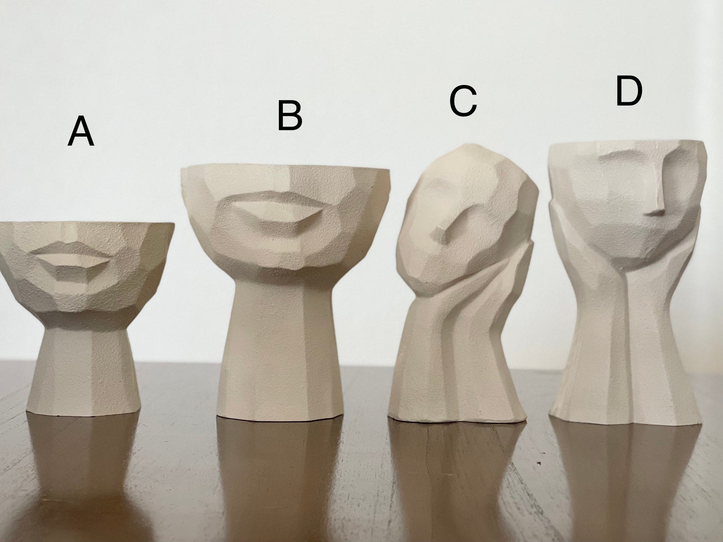 Concrete Face Planter, Unique Design Face Planter, Eco Friendly Decor, Succulent Planter, Face Planter Set, Set of pots Mother's Day Gift