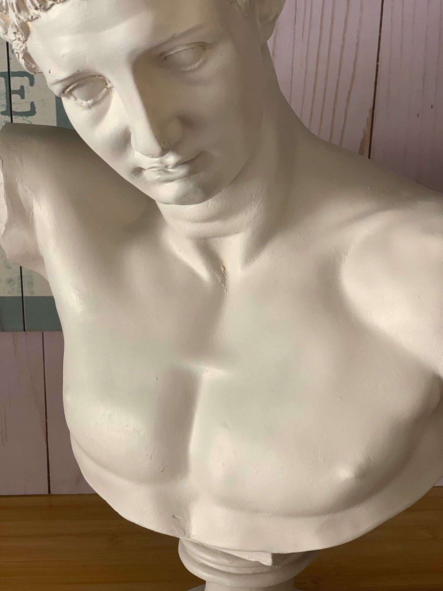 Antic God Hermes Bust Statue, Greek Goddess Male Statue, Ancient Sculpture Bust, Roman Style Sculpture, Grecian History God, Home Decoration