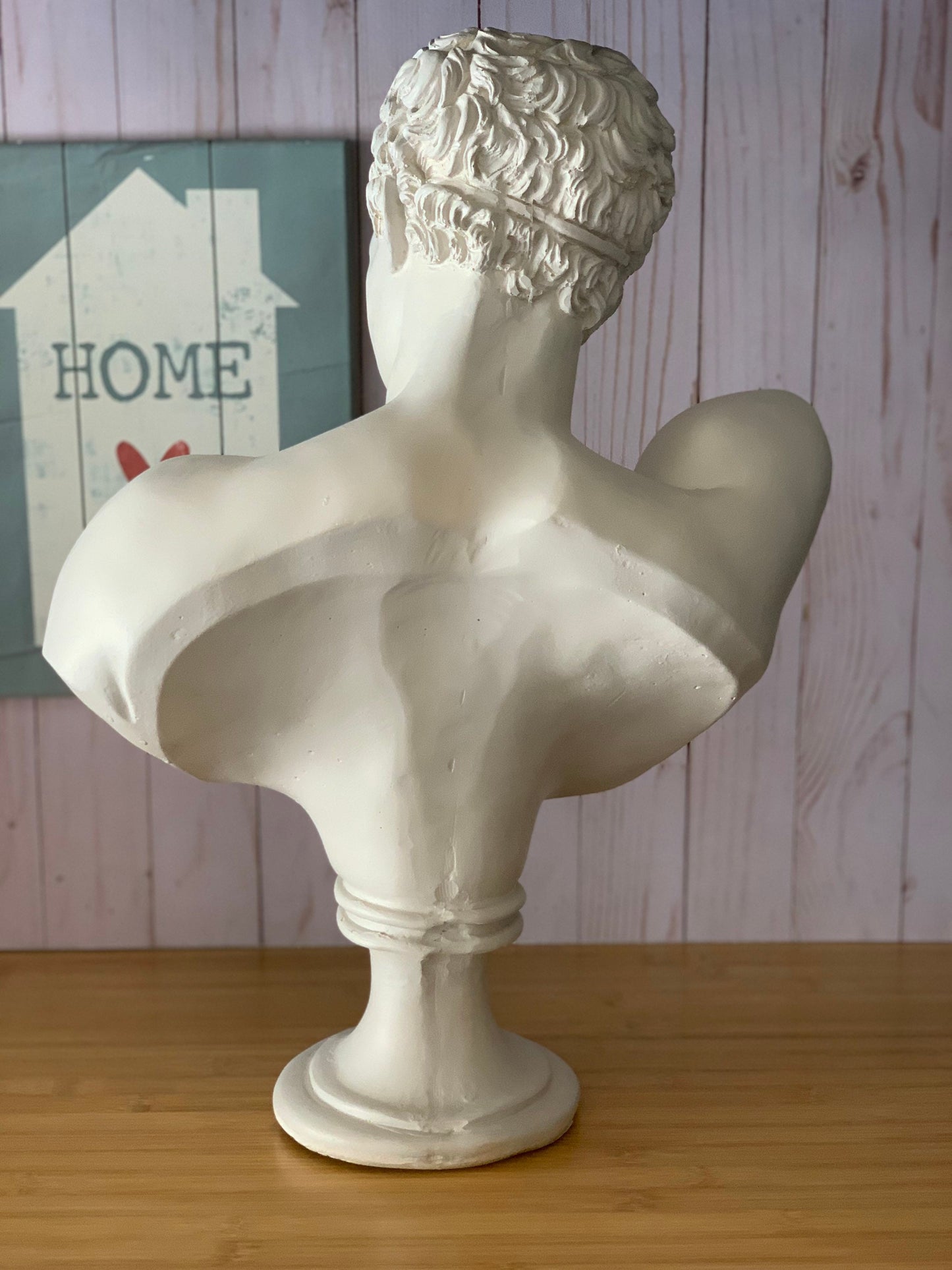Antic God Hermes Bust Statue, Greek Goddess Male Statue, Ancient Sculpture Bust, Roman Style Sculpture, Grecian History God, Home Decoration