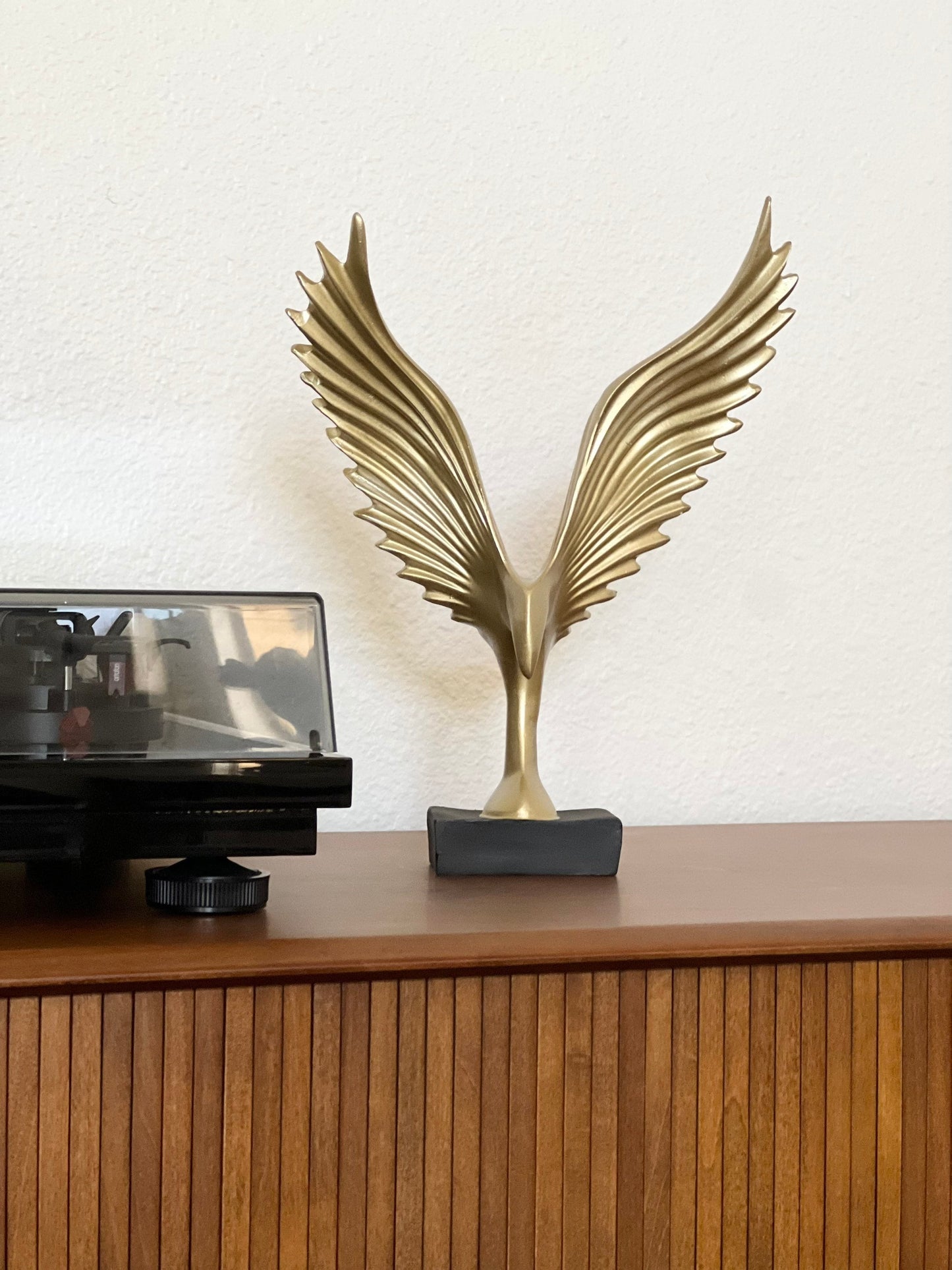 Modern Eagle Art, Abstract Sculptures Home Décor, Modern Day Accents, Black Base, Eagle Wings, Modern Tabletop, Elegant Ornament Decoration