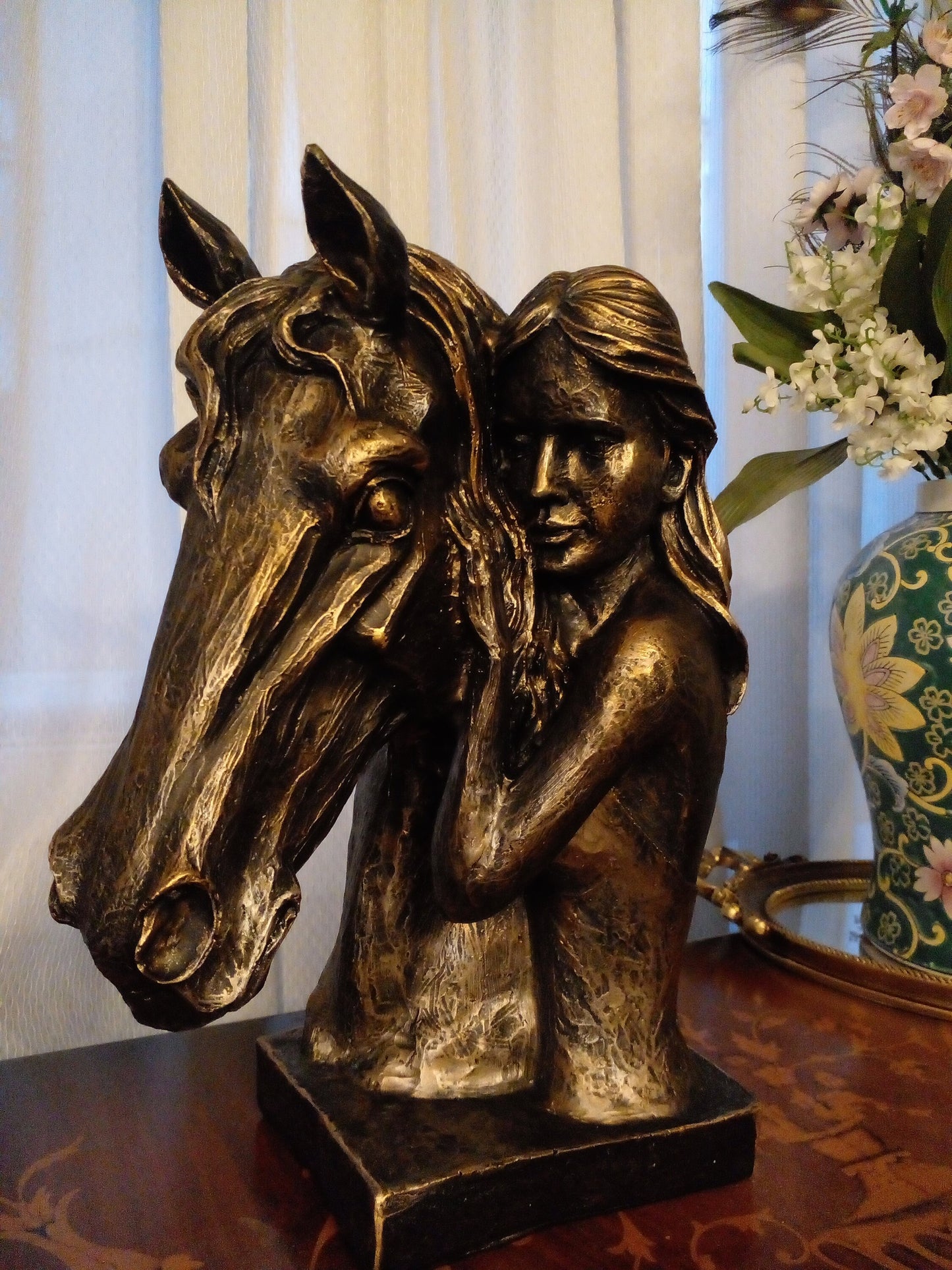 Horse Lover Gift, Horse Head Sculpture, Horse Sculpture Decoration, Horse Statue, Horse Lover Woman, Animal Lover Gift, Vintage Horse
