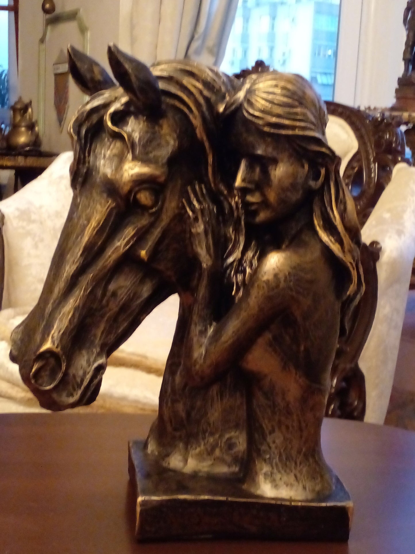 Horse Lover Gift, Horse Head Sculpture, Horse Sculpture Decoration, Horse Statue, Horse Lover Woman, Animal Lover Gift, Vintage Horse