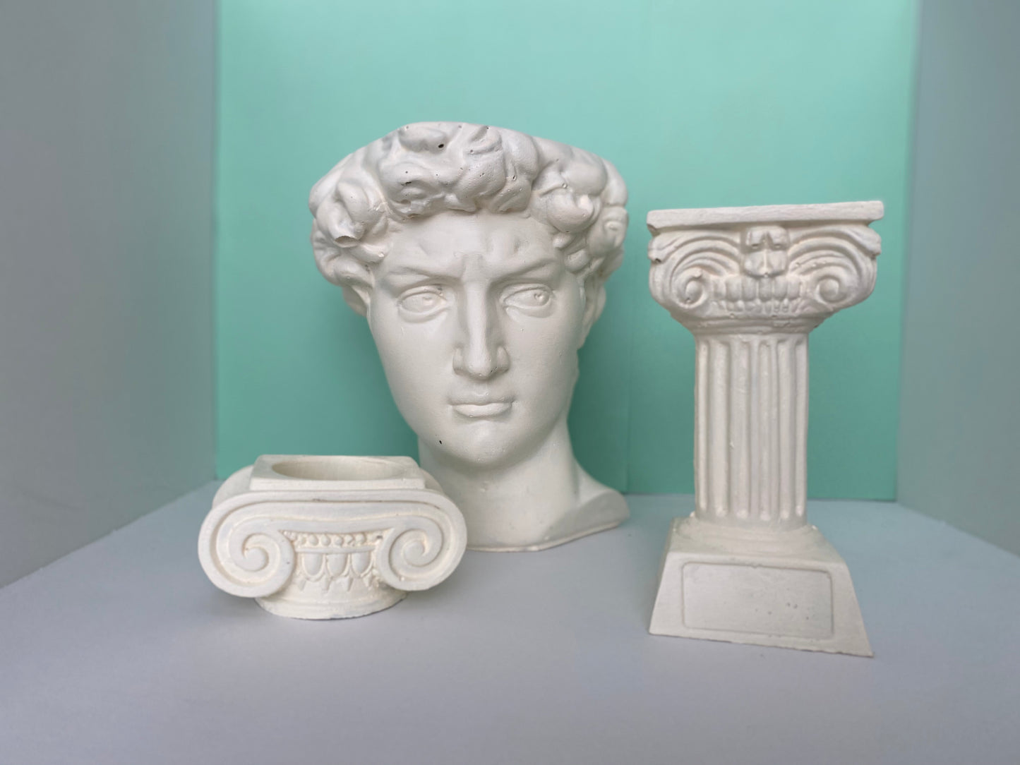 Diana Figurine and Ionic Candleholder (Set of 2)