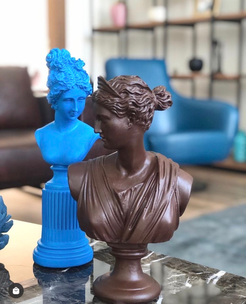 Goddess Bust of ARTEMIS DIANA Art Statue