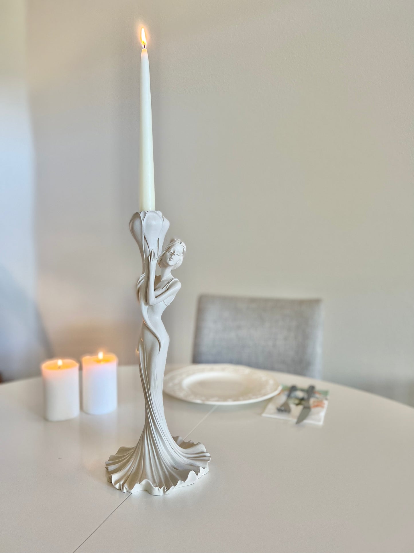 Female Candlestick Holder, Large Candlestick