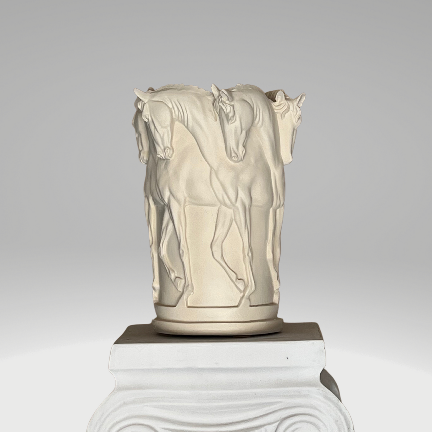 Six Stallion Horse Vase | Designer Decor Piece