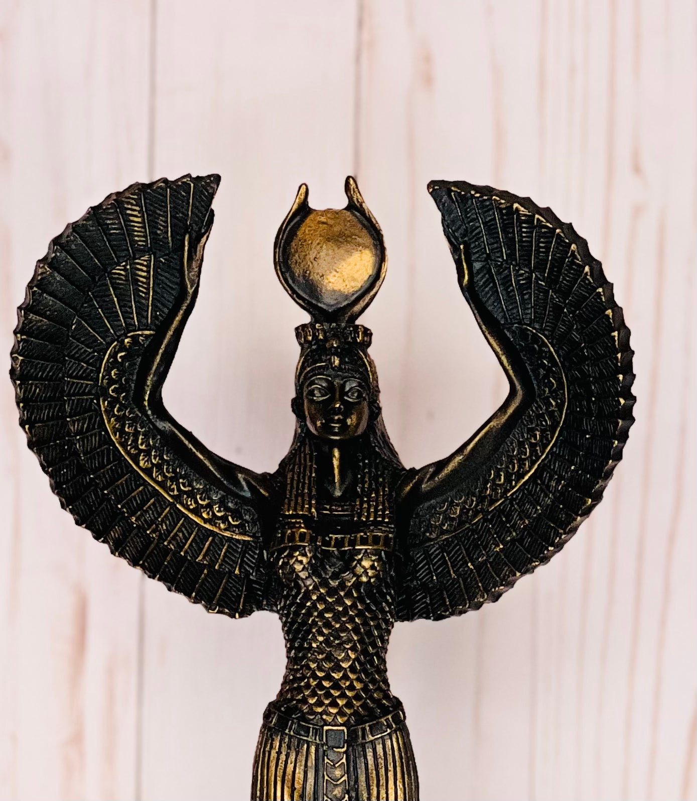 Egyptian Goddess Isis Statue  - Hand Painted Figurine for Home Decor