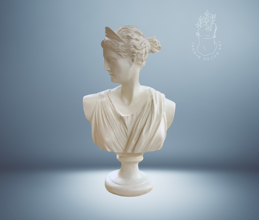 Goddess Bust of ARTEMIS DIANA Art Statue