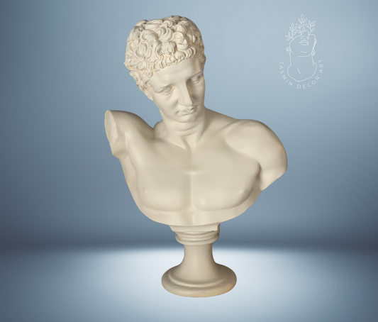 Antic God Hermes Bust Statue (Large)