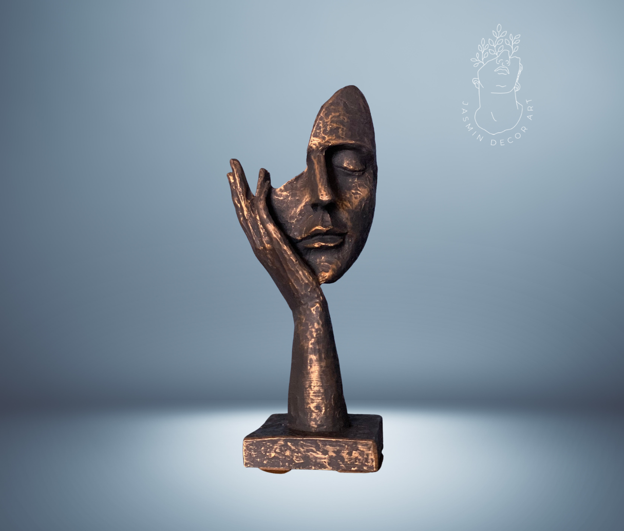 Creative Abstract Decor Statue Face & Hand Statues