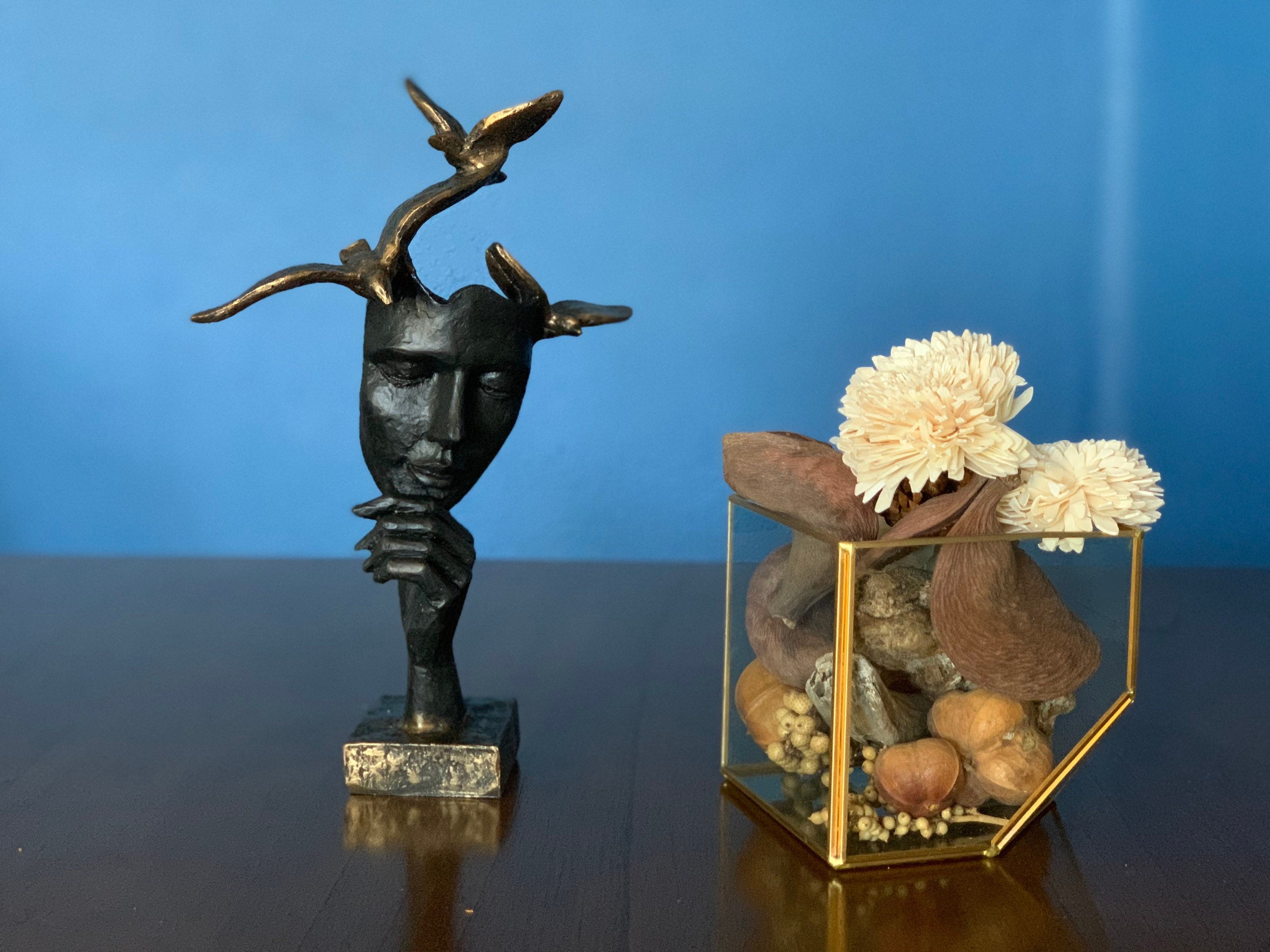 Creative Abstract Decor, Statue Face, Hand buy Statues