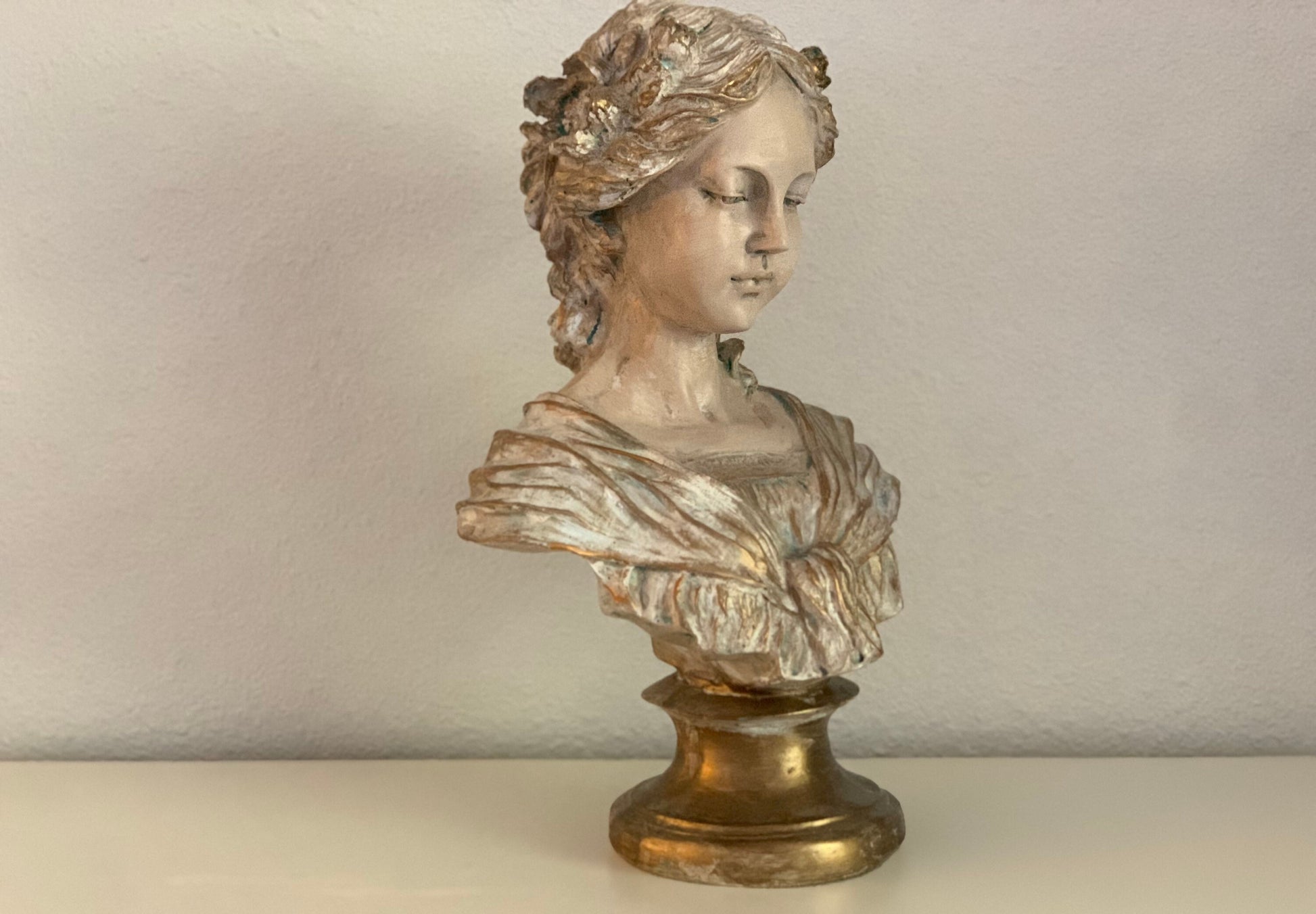 Juliet Statue, 17" Renaissance Sculpture, Beautiful Women Bust, French Baroque Style Mother's Day Gift