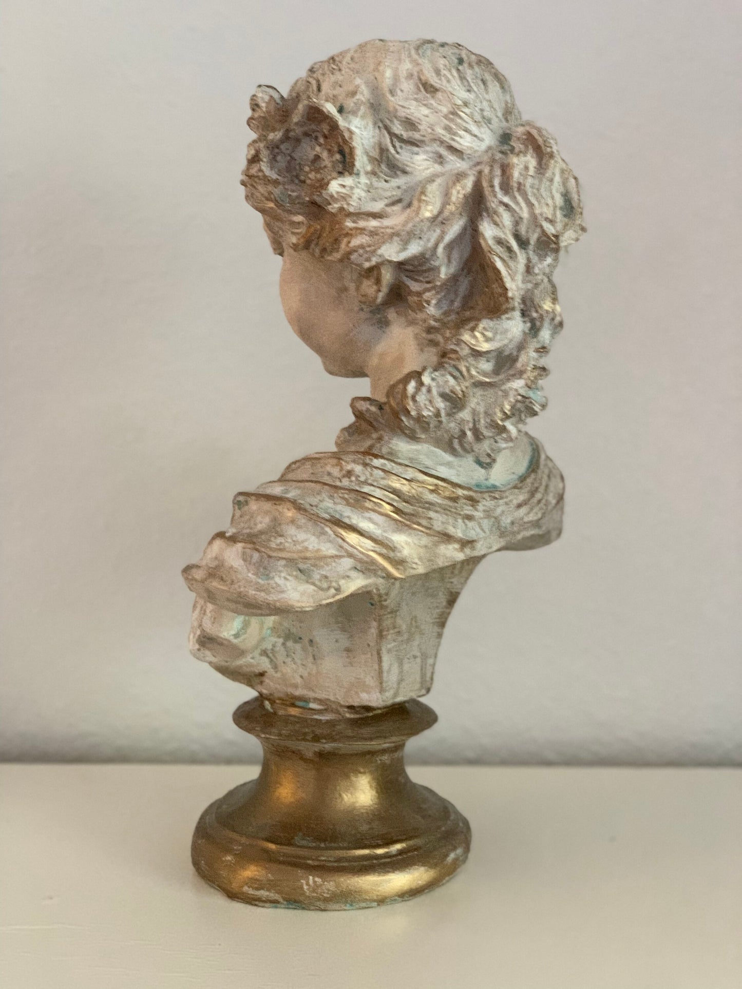 Juliet Statue, 17" Renaissance Sculpture, Beautiful Women Bust, French Baroque Style Mother's Day Gift