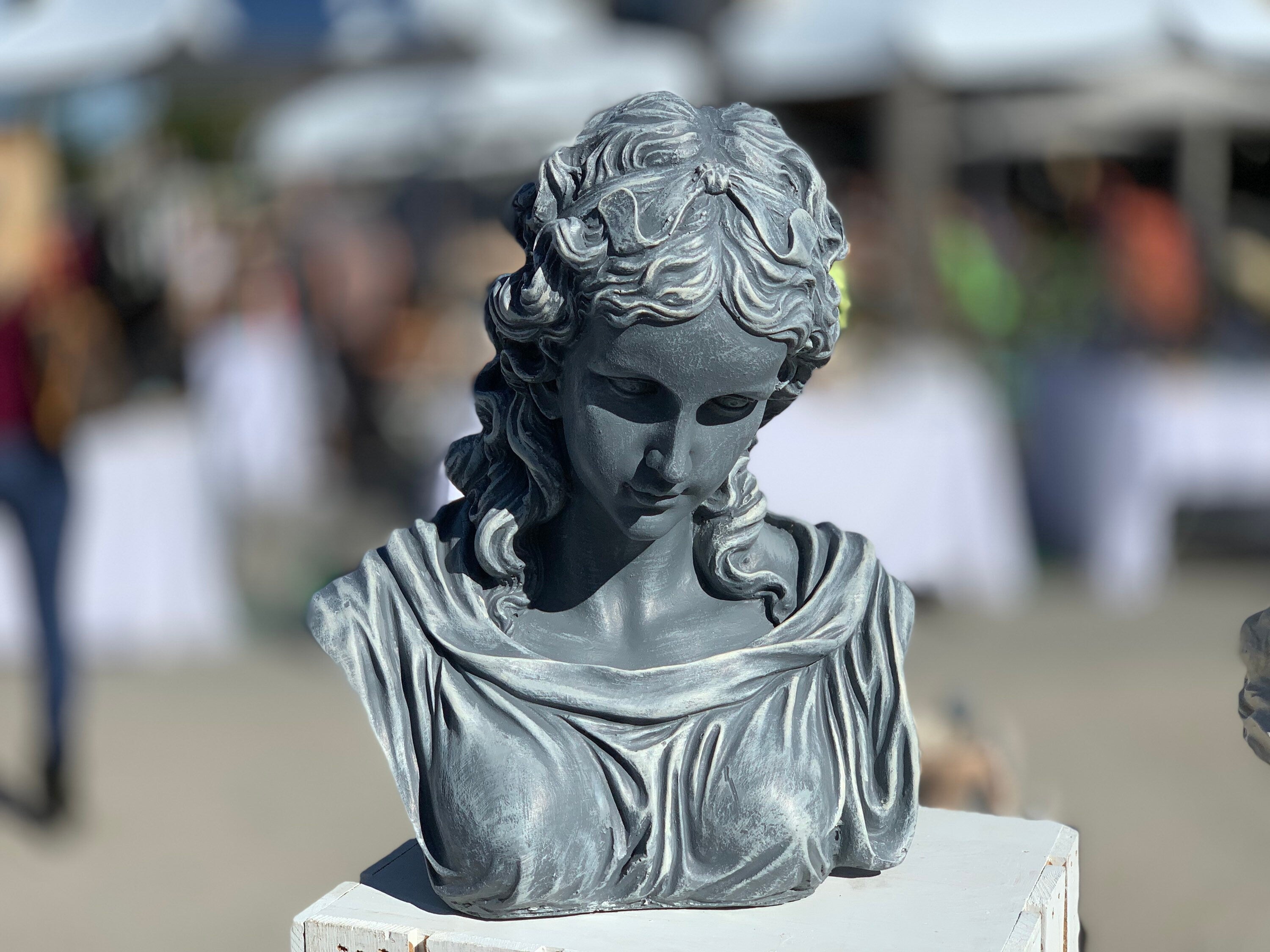 Hera Bust Statue, Large Female Sculpture, Pop Art Sculpture, Greek Bus –  Jasmin Decor Inc.