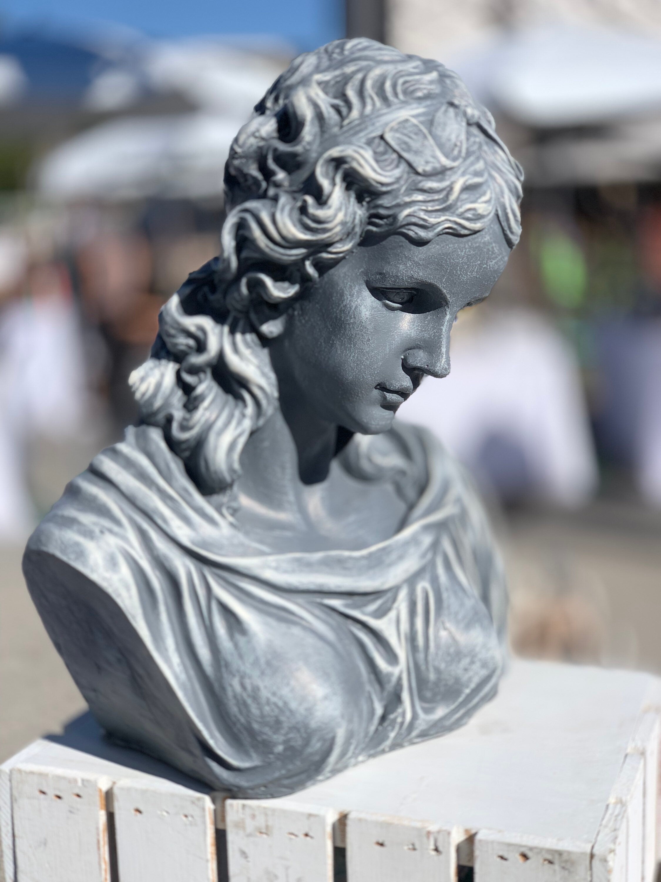Hera Bust Statue, Large Female Sculpture, Pop Art Sculpture, Greek
