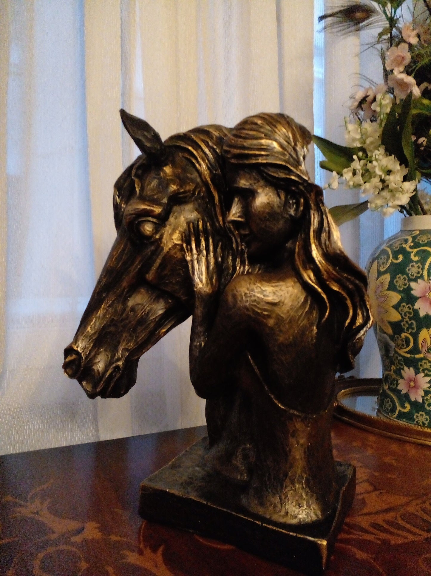Horse Lover Gift, Horse Head Sculpture, Horse Sculpture Decoration, Horse Statue, Horse Lover Woman, Animal Lover Gift, Vintage Horse